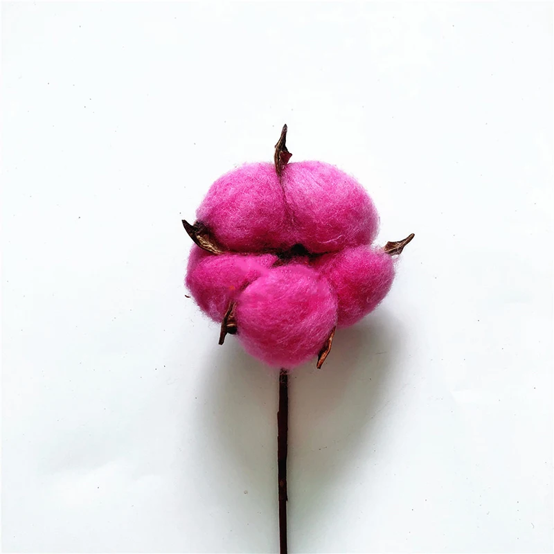 Засушенный натуральный хлопковые стебли фермерский стиль поддельные цветок DIY