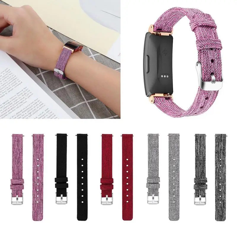 Ремешок для часов Fitbit Inspire/Inspire HR фитнес трекер классические холщовые ремешки с