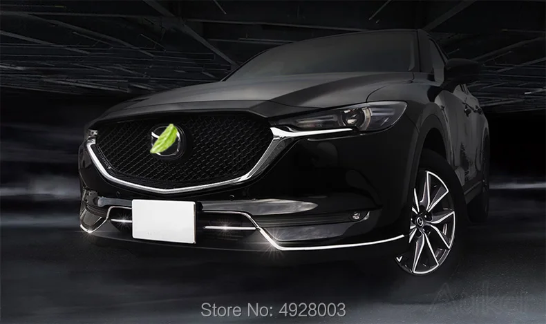 Для- Mazda CX-5 CX5 KF CX-8 автомобиля передний Нижний Бампер литьевая решетка отделка украшения наклейки крышка аксессуары стиль