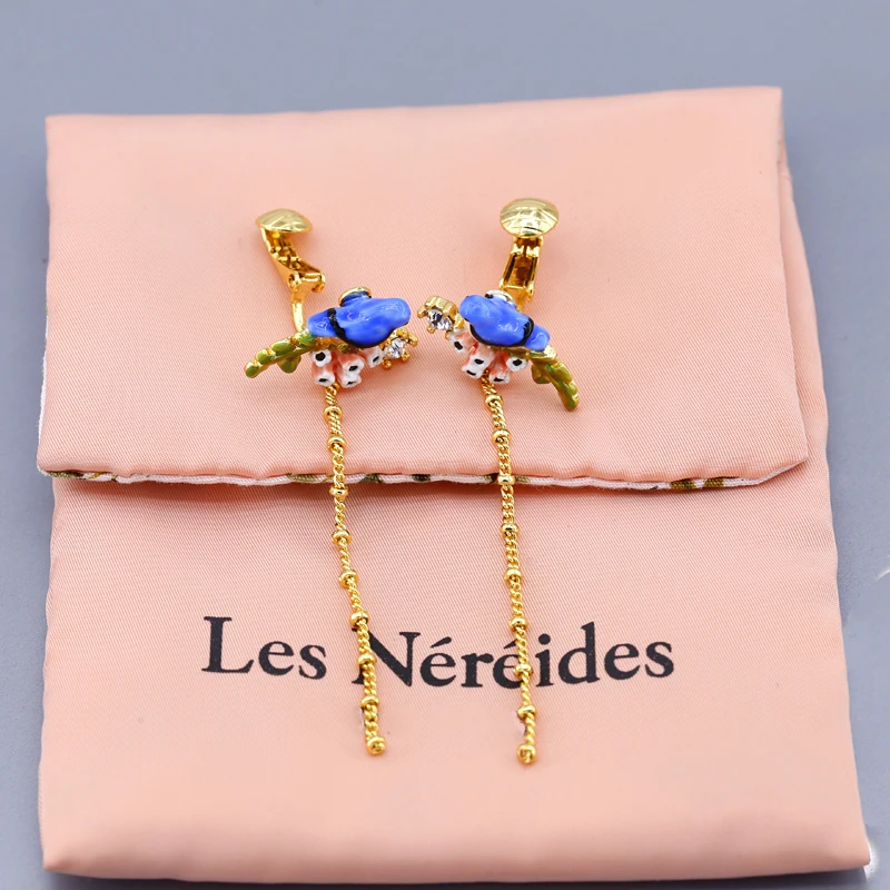 Эмалированная глазурь действие лес розовые цветы Зеленый лист синяя птица