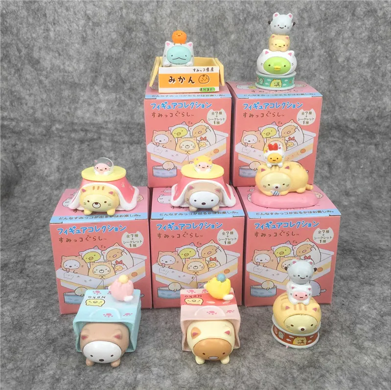8 шт./компл. SumikkoGurashi фигурки Sumikko Gurashi серия сцены из ПВХ Фигурки игрушки