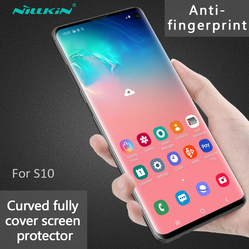 Nillkin 3D CP + Max закаленное стекло для Samsung Galaxy S10 Plus Полное покрытие экрана изогнутый