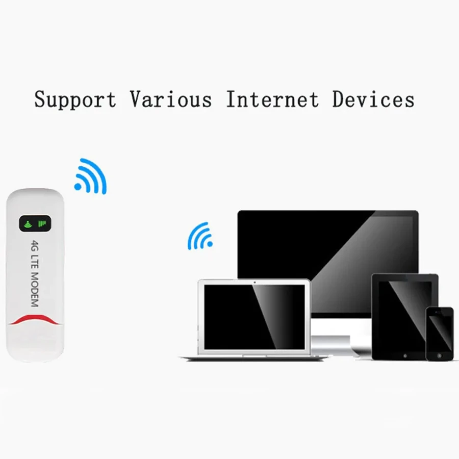 4G Portable Fdd Lte Mobile Wifi Usb Modem Router 100M Band 1/3 Dongle Sim Card Slot Network | Компьютеры и офис