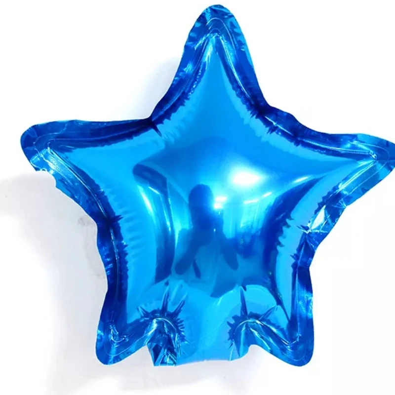 20 шт./лот детский воздушный шар с пятиконечной звездой Новым годом из алюминиевой