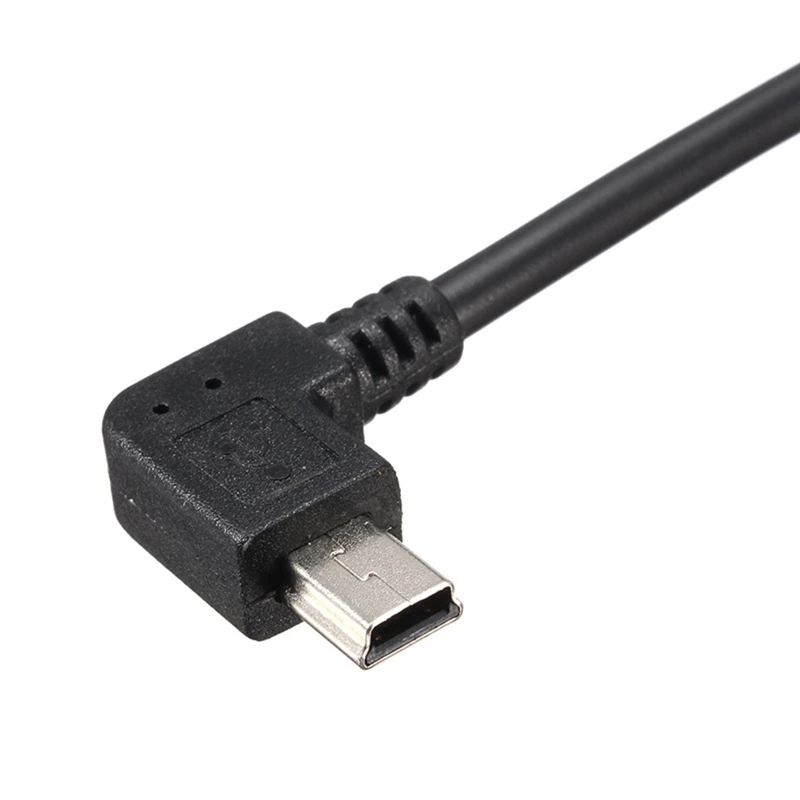 CLAITE 25 см USB 2 0 Male A To Mini B 90 градусов кабель для синхронизации данных и зарядки