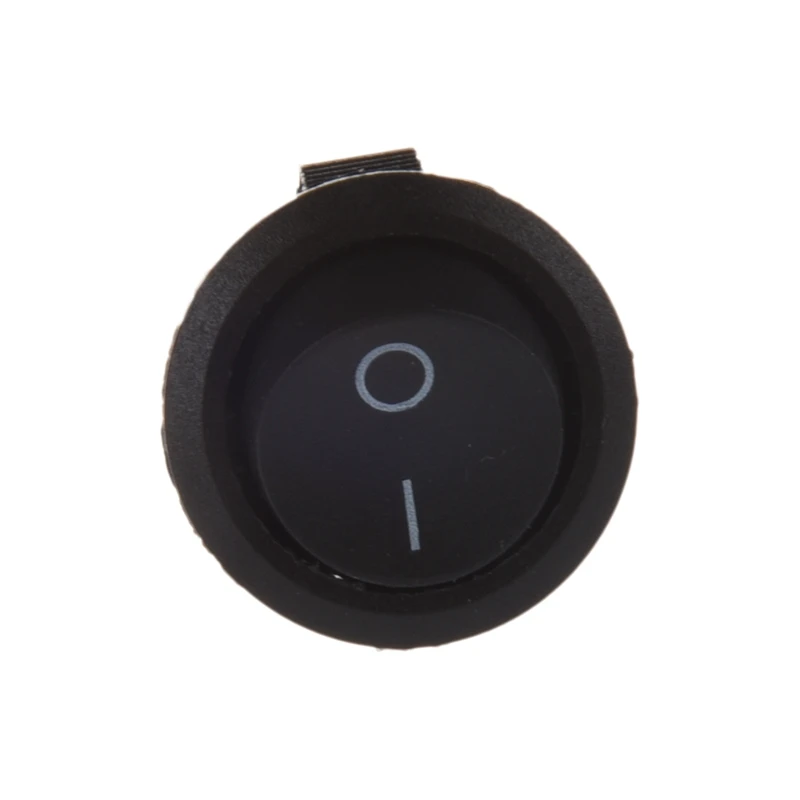 Лодка кулисный переключатель 10pcsx AC 3A/250V 6A/125V ВКЛ-ВЫКЛ I/O SPST 2 кнопки Pin в Круглый