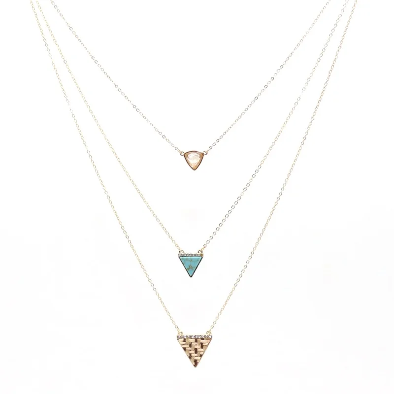 Модная плетеная треугольная Подвеска из соломенной веревки с натуральными