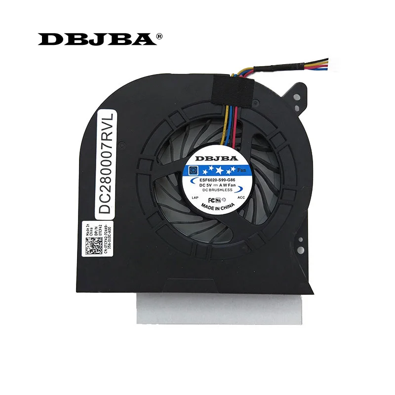 

Fan For DELL Latitude E6510 CPU Fan DFS601705MB0T F962 TCF42 CN-0TCF42 DC280007RVL laptop cooling fan