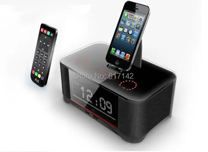 Beste A8 Bluetooth Speaker Draagbare Luidspreker Nfc Dock Station Voor Apple Samsung Ipod/Touch/Iphone 6/7/7 Plusclock Afstandsbediening