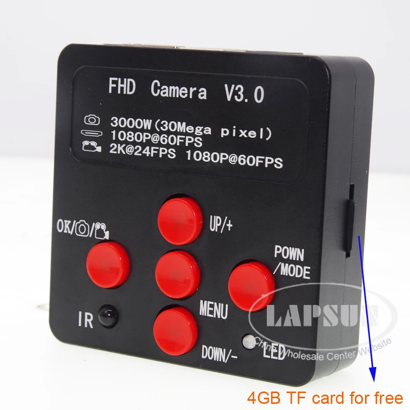 Lapsun 2019 Lastest 30MP 2K 1080P HD промышленный лабораторный микроскоп камера HDMI USB видео выход