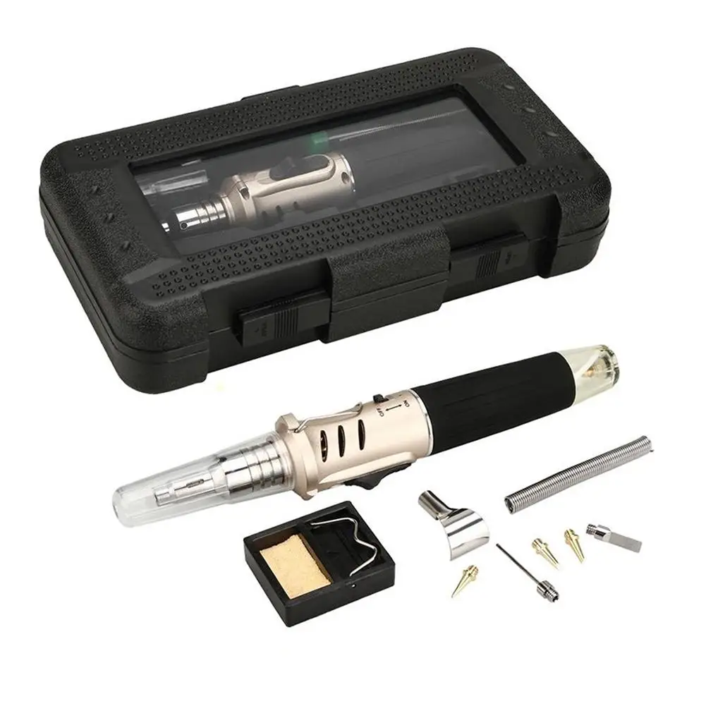 Самовоспламенения 10 в 1 Газовый паяльник для подключения к беспроводной набор