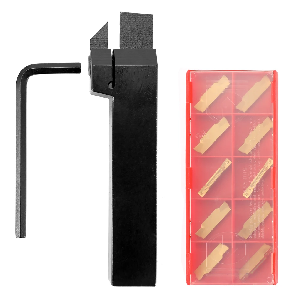 

Lathe External Grooving Cut Borning Bar Holder Carbide Insert With Wrench Turning Tool Rod Industrial Lathe Tools