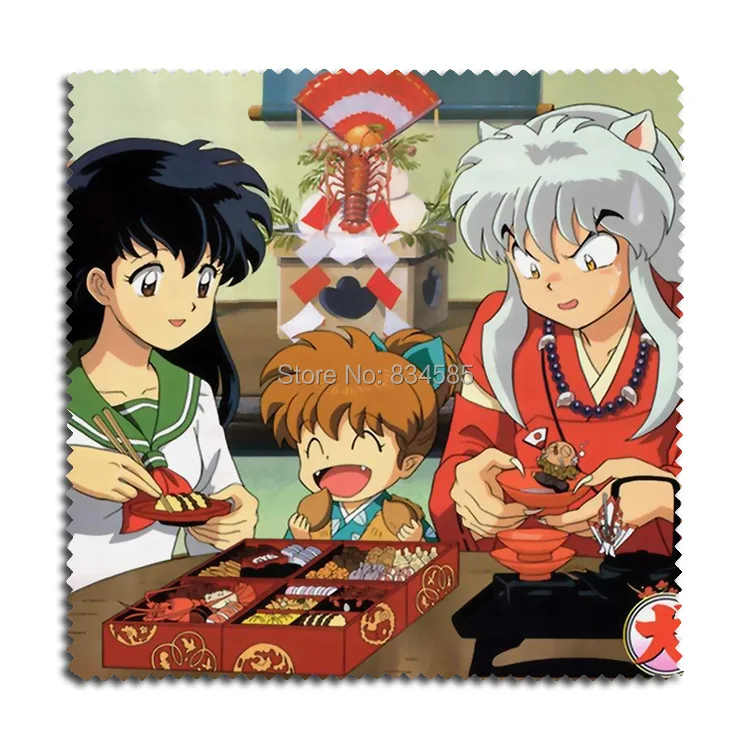 2 шт./компл. Inuyasha красочные аниме фланелевые линзы очки чистая ткань с & Moneca Stori