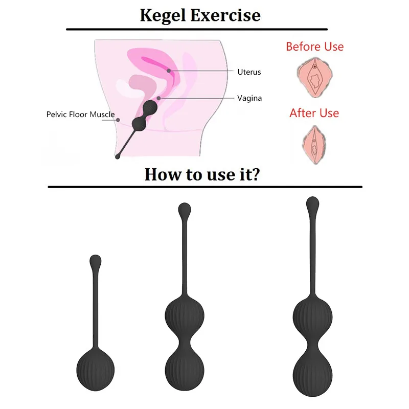 Женские силиконовые вагинальные затягивающиеся шарики Кегеля мяч G spot