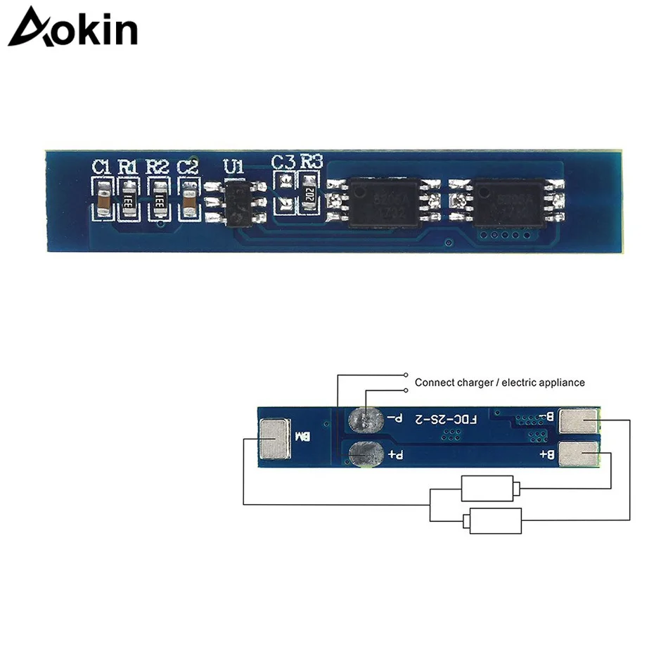 Smart Electronics 2S 3A Li-ion Lithium Battery 7.4 8.4V 18650 Charger Protection Board BMS PCM for Li-ion Lipo Battery Cell Pack