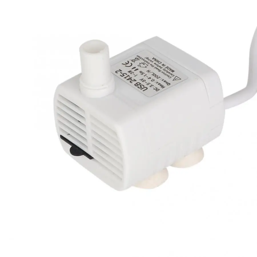 Модный Погружной водяной мини насос с USB для аквариума дозатор домашних животных
