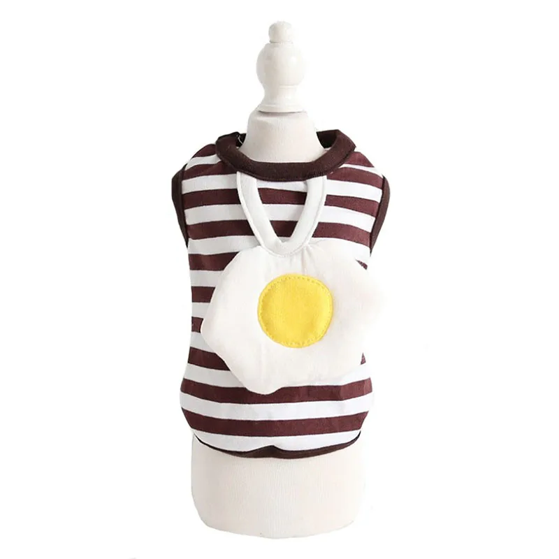 Жилет в полоску с изображением яйца собаки футболка котом для чихуахуа