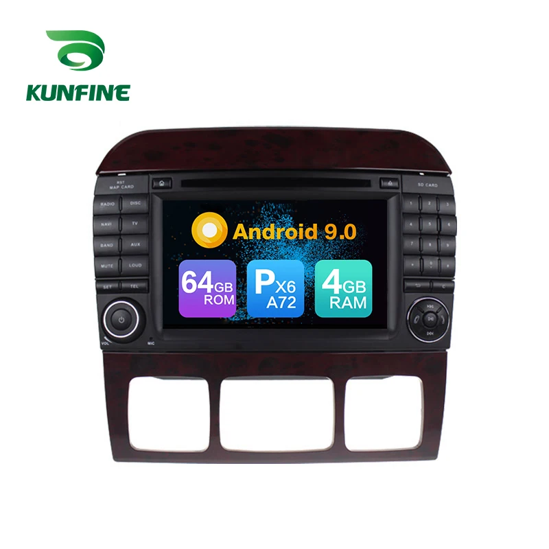

Android 9,0 Core PX6 A72 Ram 4G Rom 64G Автомобильный DVD GPS мультимедийный плеер стерео для Benz S-W220/S280 1998-2005 радио головное устройство