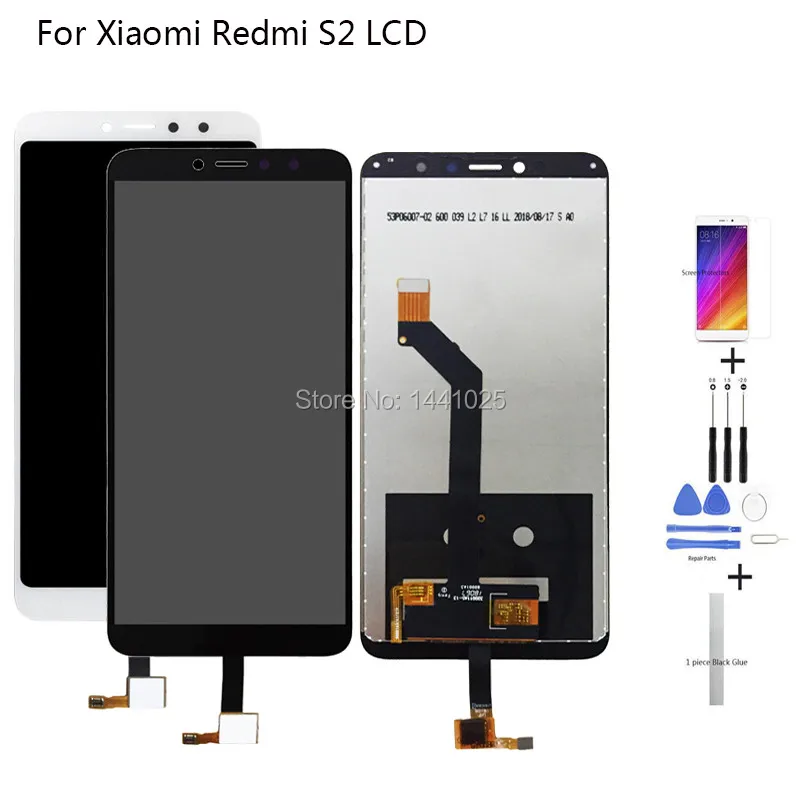 Сменный сенсорный ЖК экран 5 99 дюйма для Xiaomi Redmi S2 черный белый|Экраны мобильных