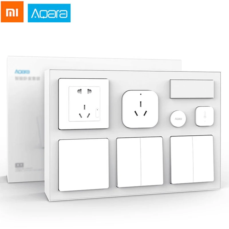 Акваpа Умная настенная розетка переключатель датчик движения человека Xiaomi Bedroom Kit от Youpin для умного дома.