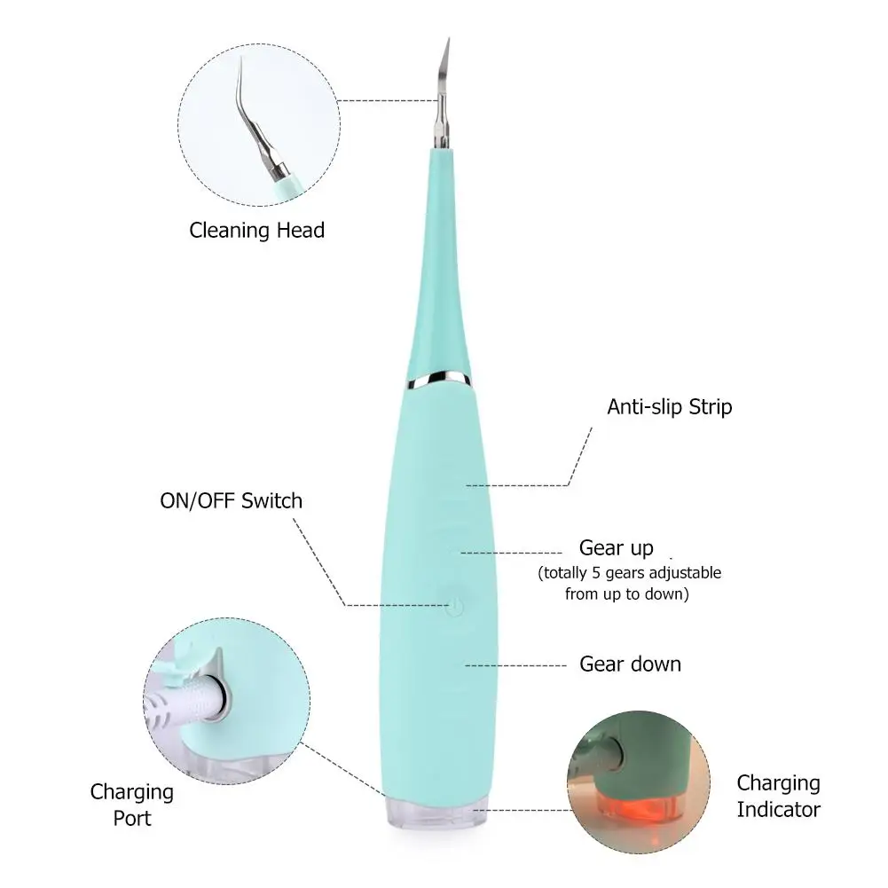 XY Fancy Waterproof Dental Cleansing Machine Teeth Whitening Tooth Stain Eraser Tartar Stains Remove Tools USB Charging | Красота и