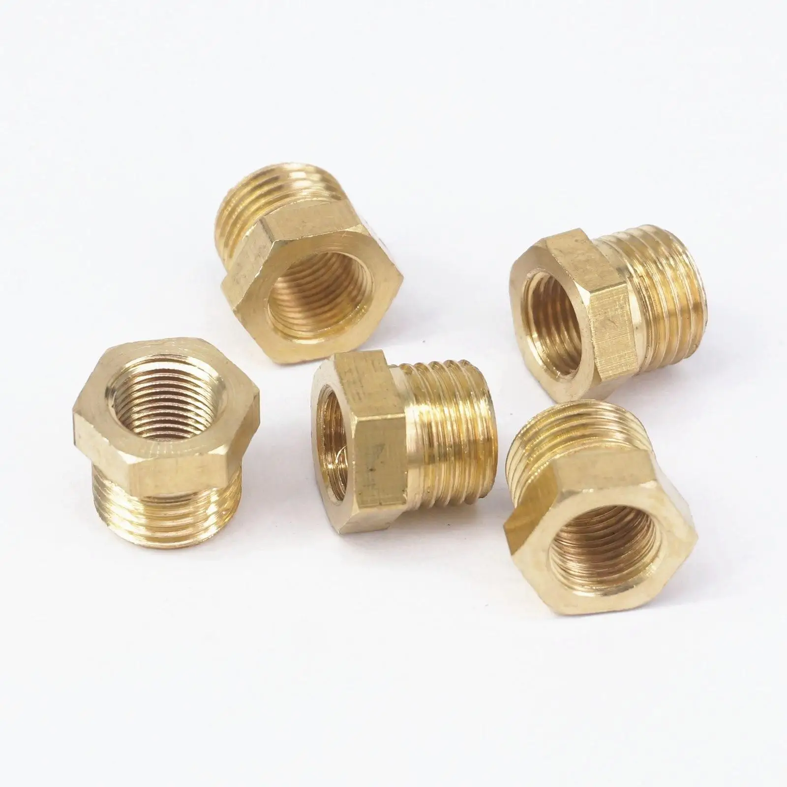 Латунный редуктор 1/4 &quotBSP наружная резьба до 1/8&quot BSP Женский редукционный Буш