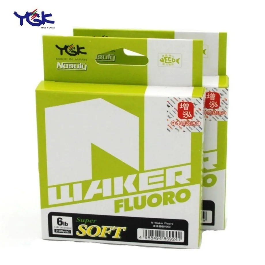 Леска YGK Soft N waker для морской рыбалки 91 м 4 20 фунтов 100% углеродная леска #1 0 5 #2 #4 #5