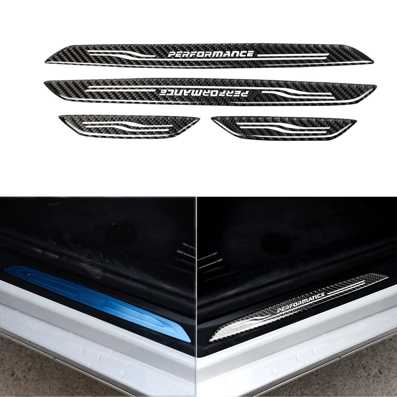 Дверные пороги из углеродного волокна для ножной педали подходят BMW F30 F34 Series 3 2013