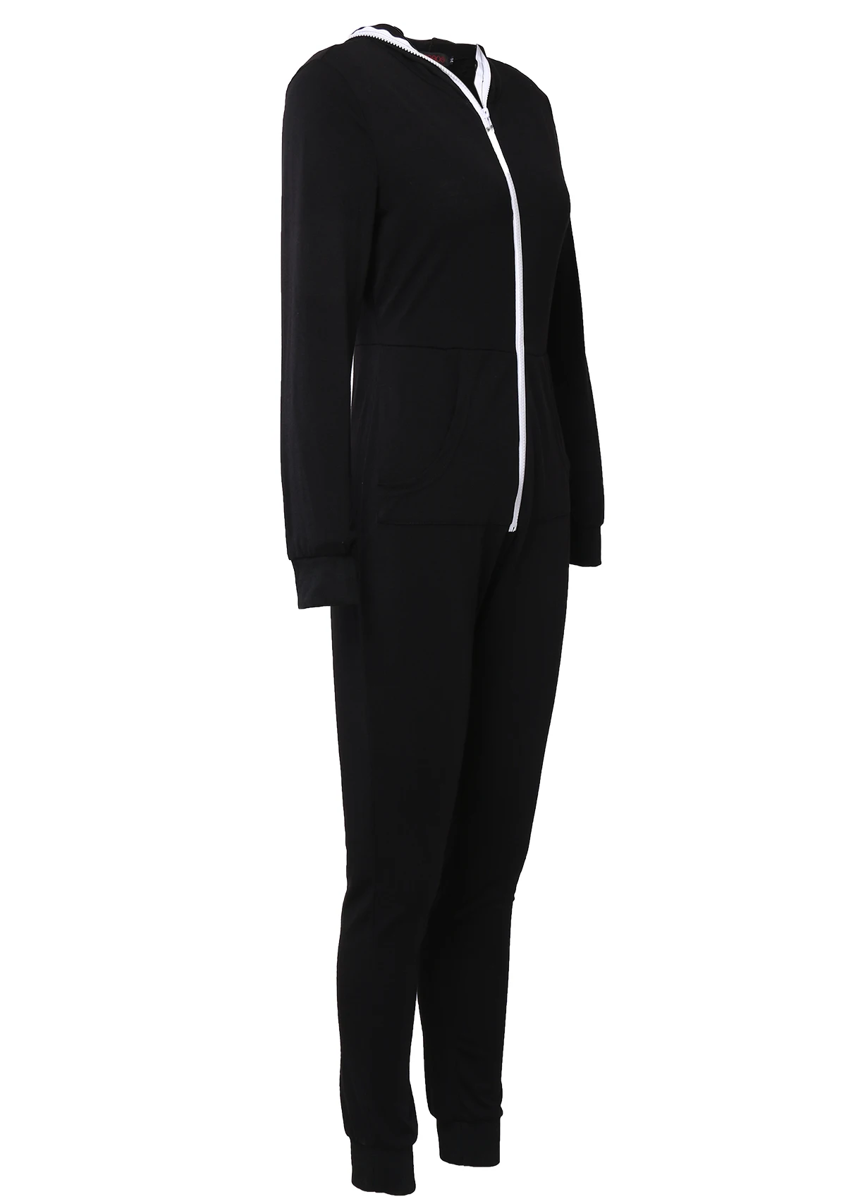 

Hirigin New Women Casual Sport Long Sleeve Zipper Hooded Jumpsuits Long Pants Playsuit 2019