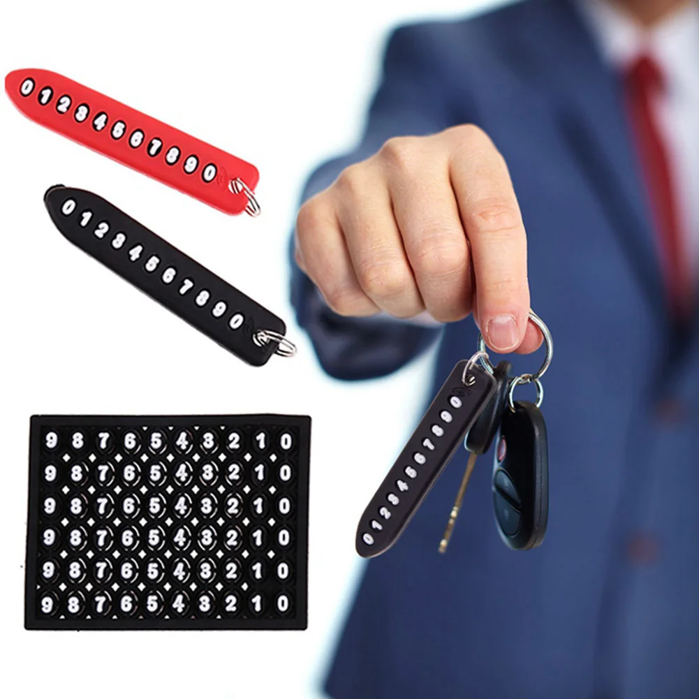 2019 анти потерянный телефон номерной знак автомобильный брелок ABS пластиковый шип