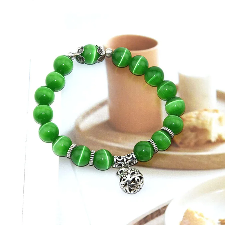 Natural Crystal Opal Beaded Bracelet single lap transshipment ball retro women's hand jewelry wholesale | Украшения и
