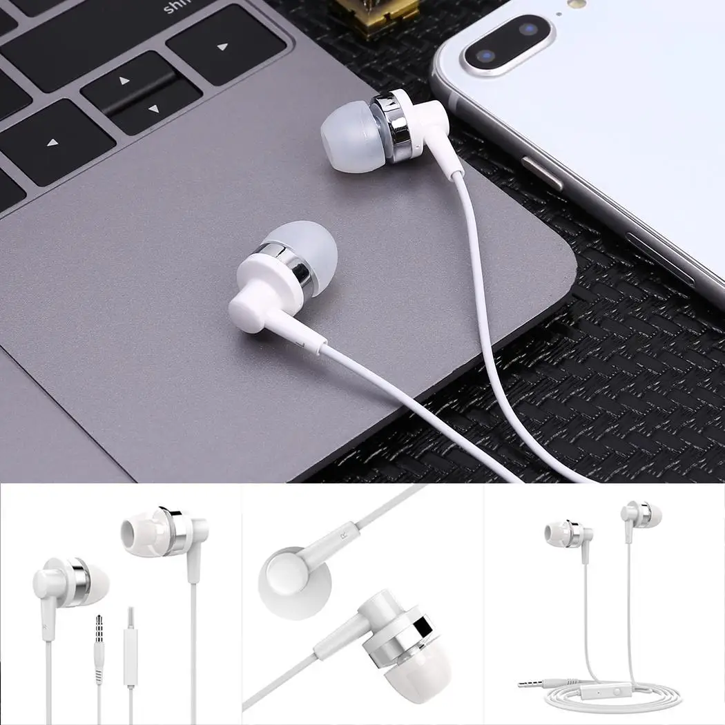 Нет мм 3 5 черные наушники 20 кГц 3215 с динамическим микрофоном 983dB In-Earphones белый