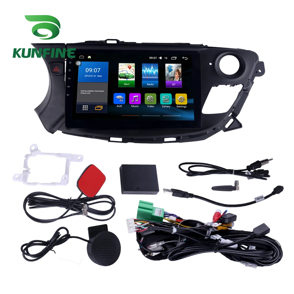 Восьмиядерный 1024*600 Android 8 1 автомобильный DVD GPS навигационный плеер Deckless стерео для