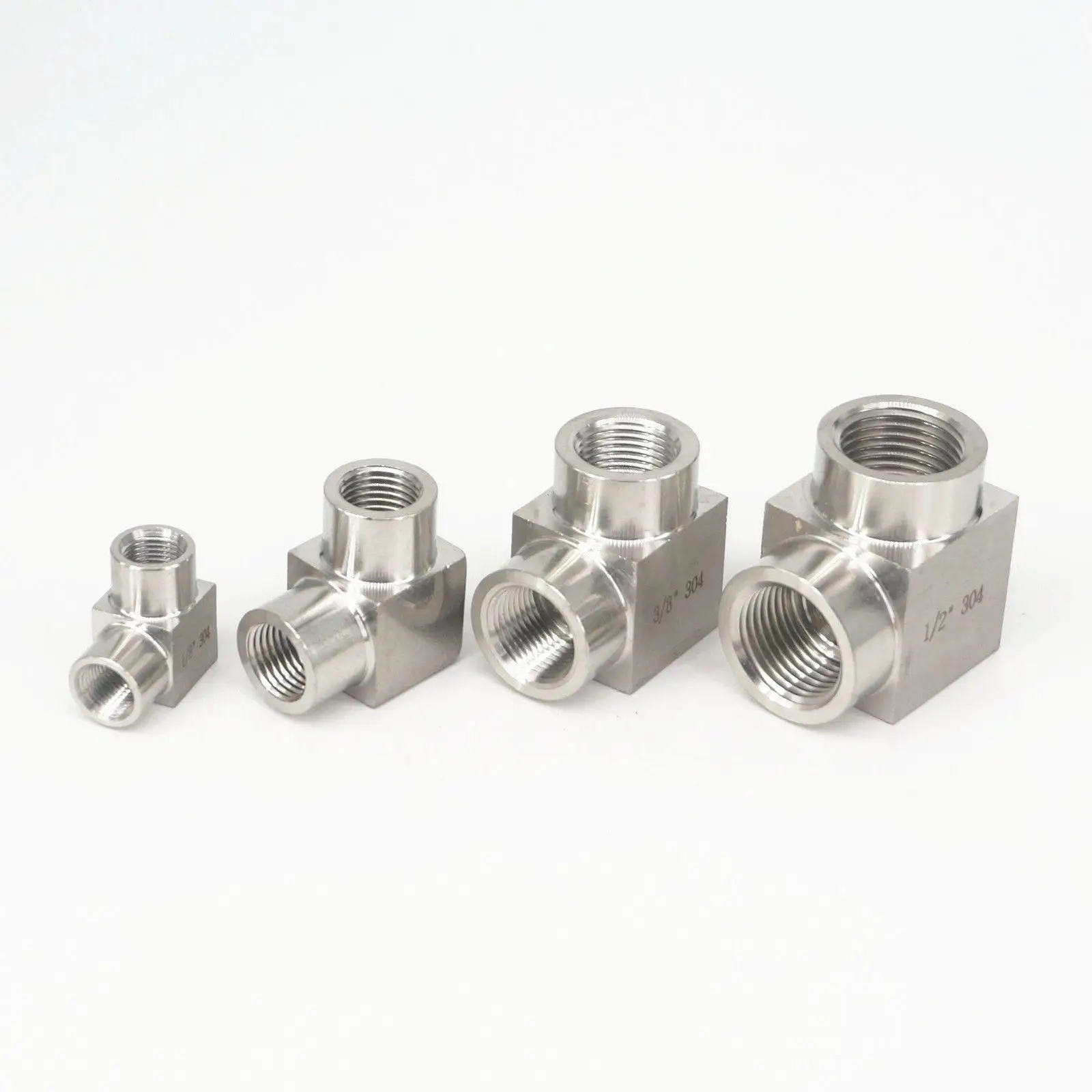 1/8 &quot1/4&quot 3/8 &quot1/2&quot 3/4 &quot1&quot BSP Eqaul женский локоть 90 градусов 304 фитинги из