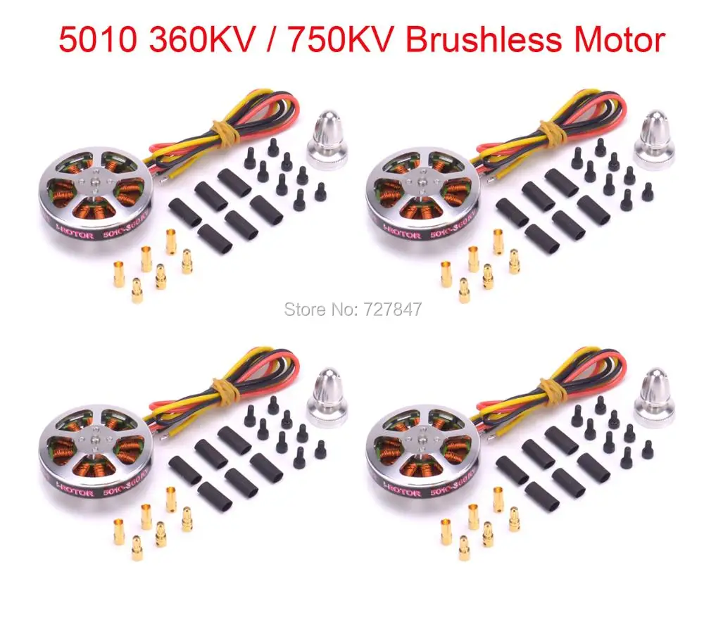 

4 PCS 5010 360KV / 750KV High Torque Brushless Motors For ZD850 ZD550 ZD680 MultiCopter QuadCopter