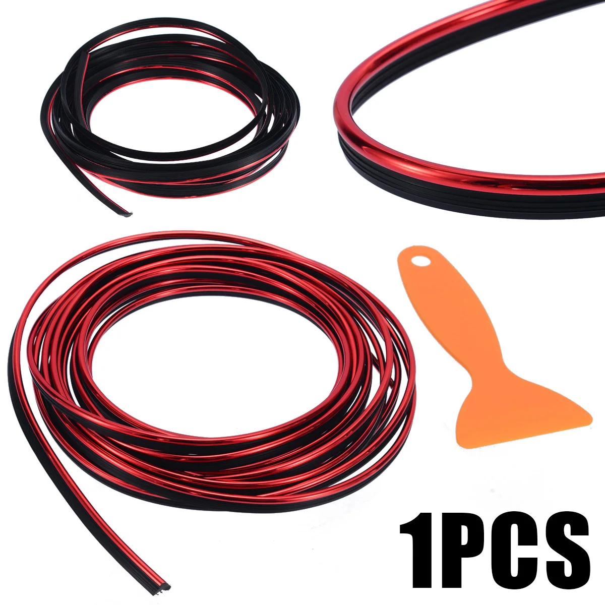 Universal Car Auto Accessories 5m Red Styling Strips Trim Decals Interior Door Sticker Moulding Line DIY | Автомобили и мотоциклы