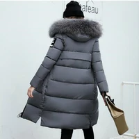 plus size women fashion winter coat long slim thicken warm down cotton padded jackets outwear parkas 3xl
