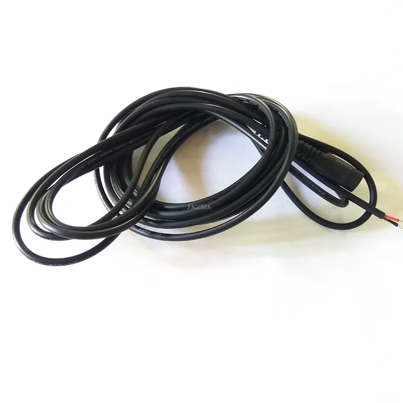 100pcs 5.5x2.1mm 1 Meter DC Power Plug female Connector Cable 2pin wire cord for CCTV Cameras 12V LED Strip Light | Обустройство дома