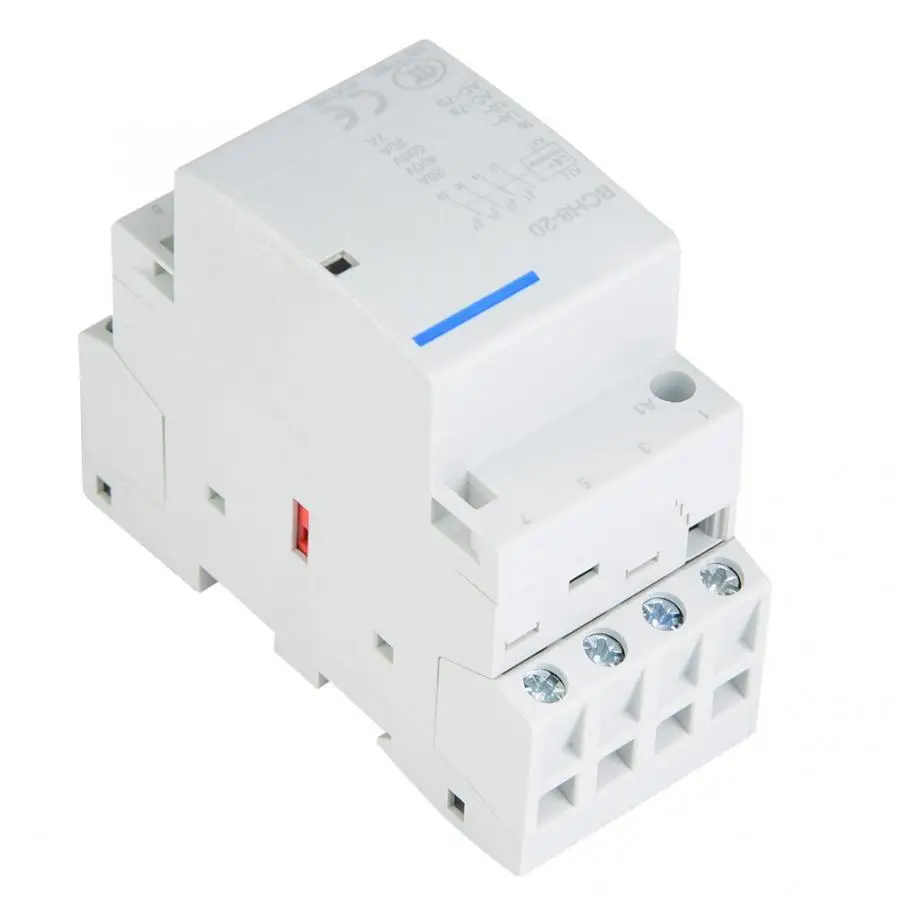 Бытовой контактор переменного тока 4P 4NO 20A 24V 220V/230V 50/60Hz|Замыкатели| |