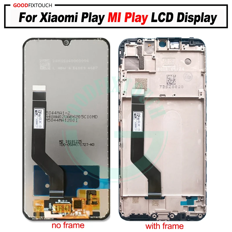 ЖК дисплей 5 84 дюйма для Xiaomi Play сенсорный экран в сборе сменная сенсорная панель mi