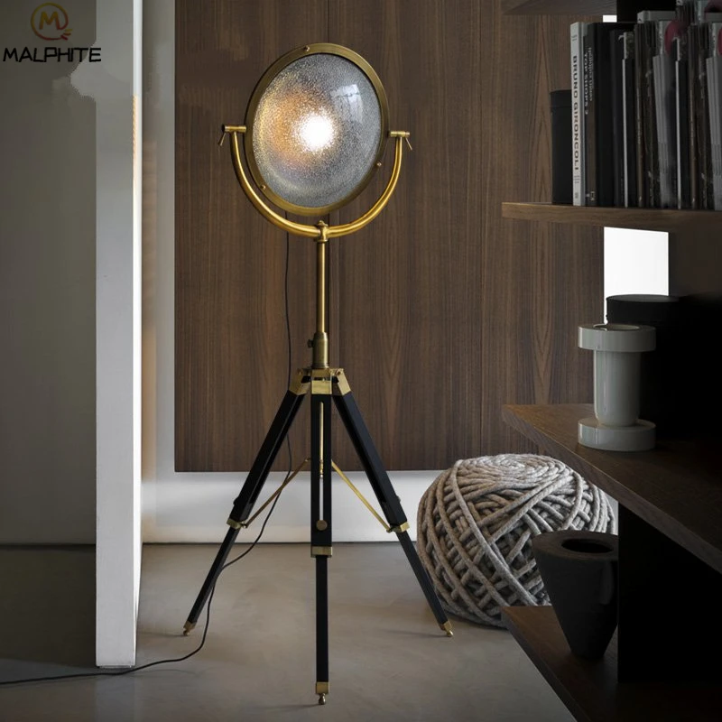 Скандинавский промышленный напольный светильник s винтажный декор стоячая лампа