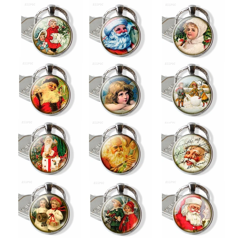 Викторианский Рождественский ангел Детская драгоценность купол новогодний