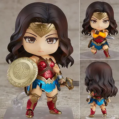 10 см GSC Q Edition глиняный человек 818 DC герой чудо-женщина Кукла коллекционная