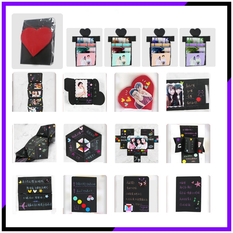 OHEART DIY Explosion Box подарок на день рождения сюрприз Любовь для свадьбы помолвки