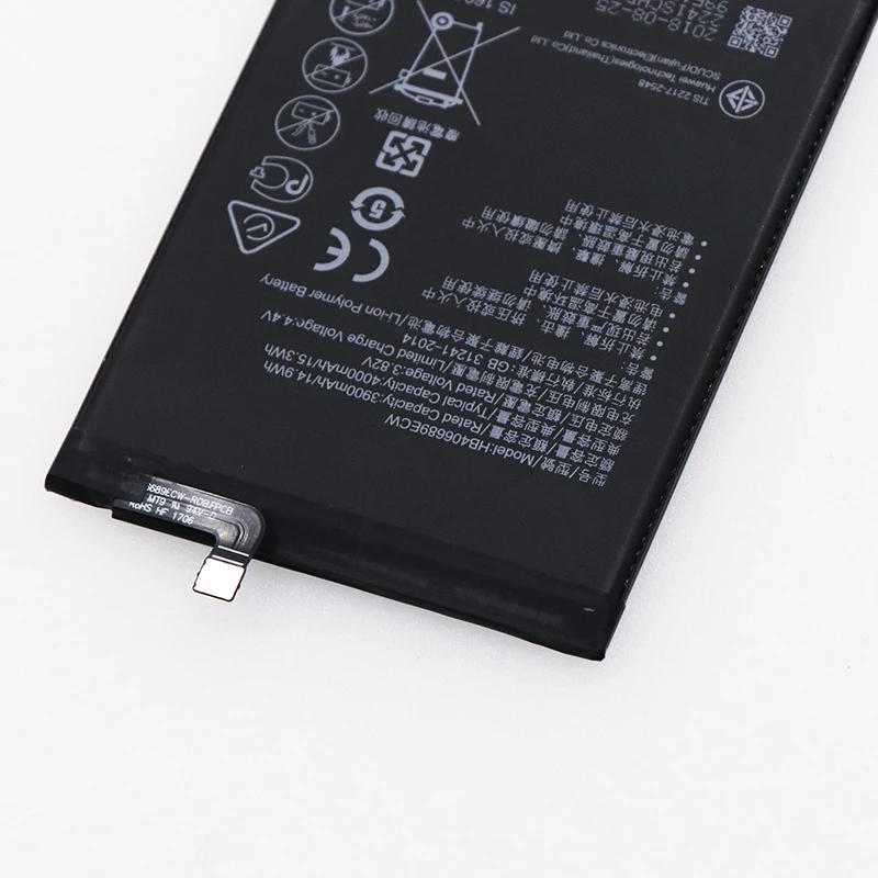 HB406689ECW батарея для Huawei Y7 Prime TRT-L53 TL10A 2017 TRT-LX1/LX2/LX23 Enjoy 7 Plus 4000mAh аккумулятор с высокой