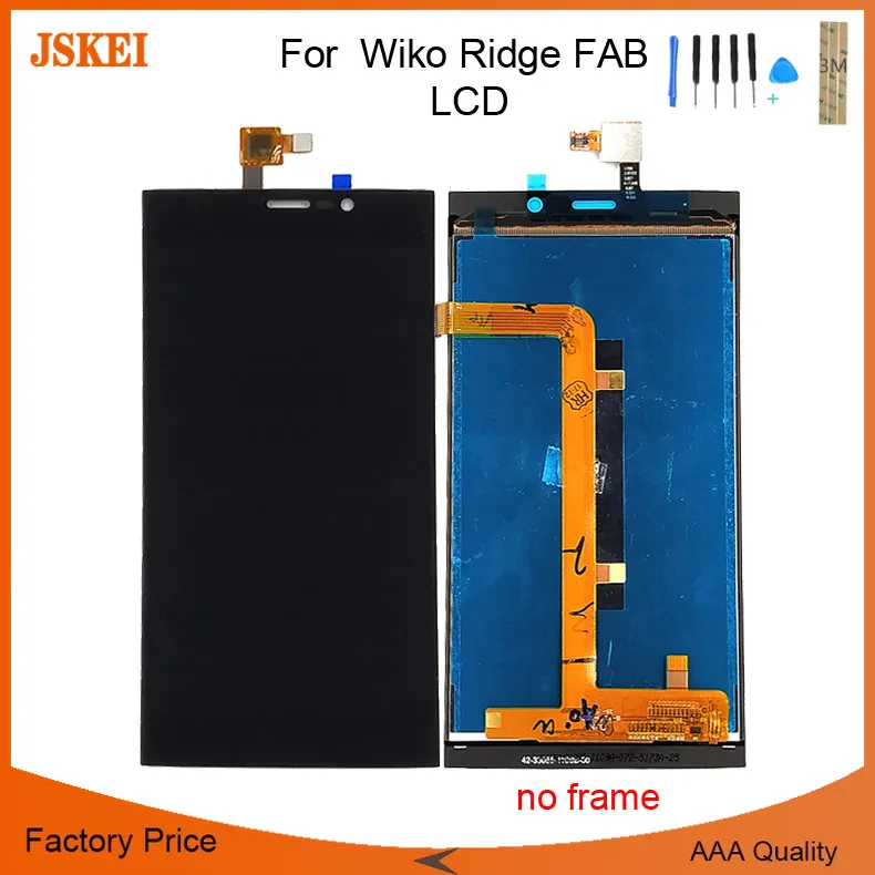 100% Протестировано для Wiko Ridge fab 4G ЖК дисплей с сенсорным экраном дигитайзер сборка