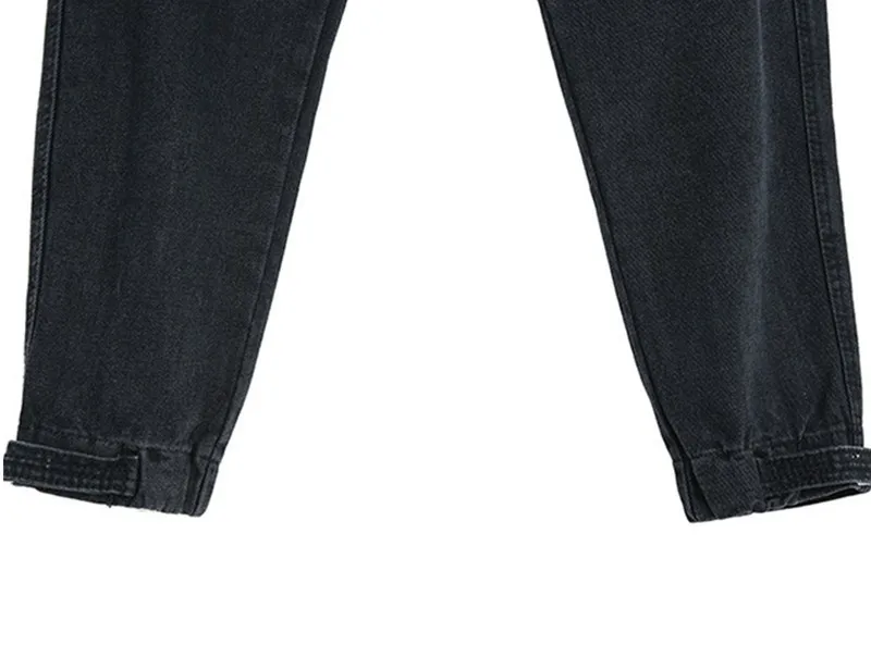 CHICEVER весенние потертые женские джинсовые брюки со средней талией на пуговицах с