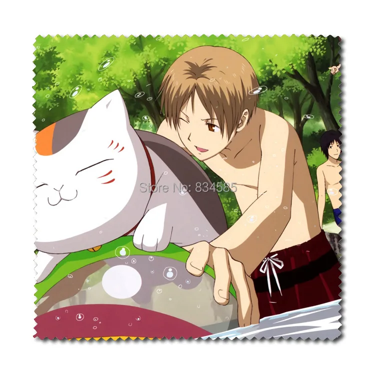 2 шт./компл. натсумме Yuujinchou аниме фланелевая ткань для очков с принтом Такаси