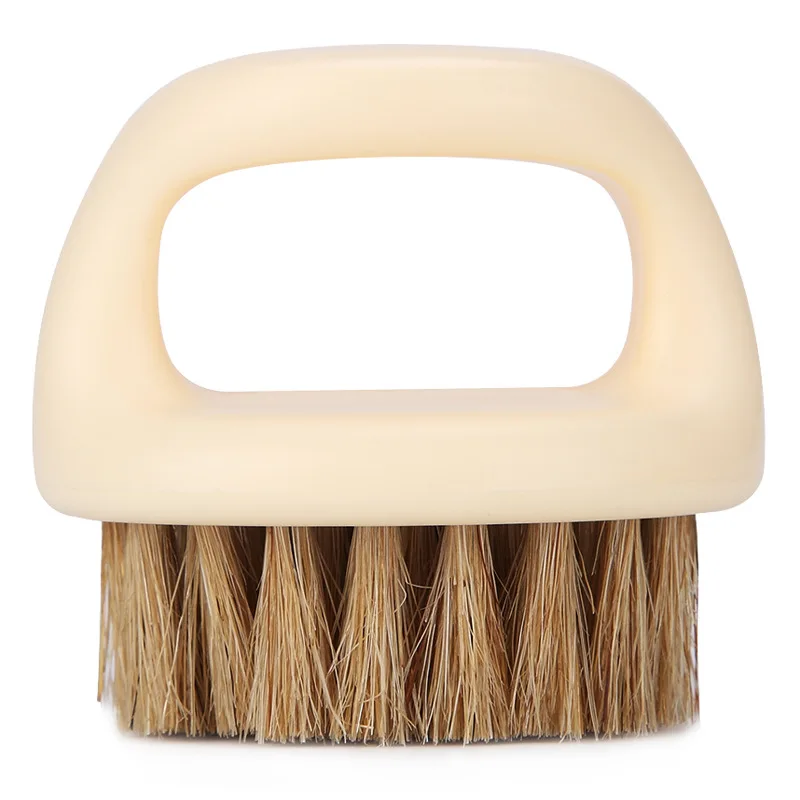 Handheld Men Beard Brown Hair Brushes Natural Boar Bristle Shaving Comb Face Massage Handmade Mustache Brush DIY Beauty Care | Красота и
