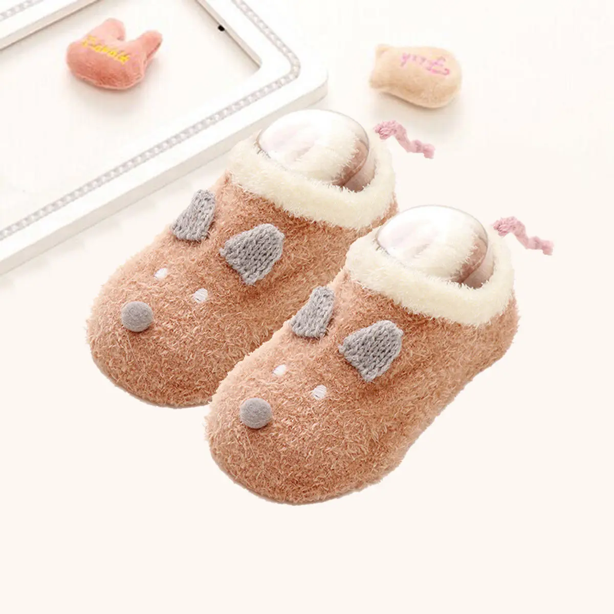 Новые нескользящие носки Pudcoco для маленьких мальчиков и девочек теплые с